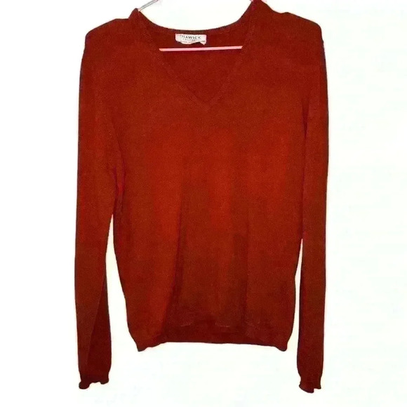 CASHMERE HAWICK ORANGE SWEATSHIRT - Picture 1 of 5